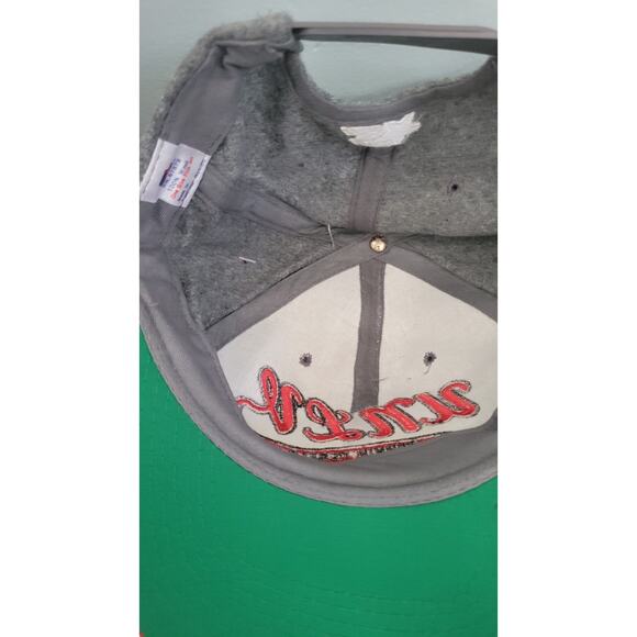 Vintage 90s Starter UNLV Runnin’ Rebels Wool Snapback Hat Gray Red NWT Made... - Picture 9 of 11